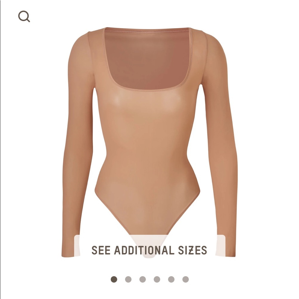 Skims Jelly Sheer Long Sleeve Bodysuit